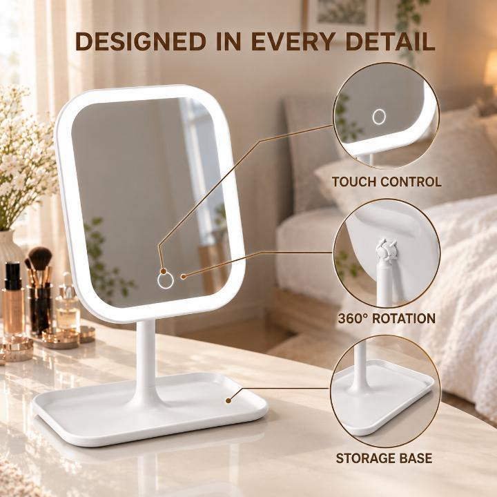 LED Rechargeable Makeup Mirror – photo 2